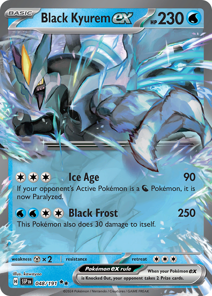 Surging Sparks Black Kyurem ex #48/191